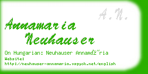 annamaria neuhauser business card